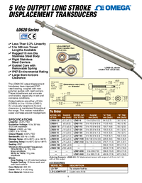 Thumbnail of document Data Sheet - LD621-150 LVDT Linear Position Sensors w/ DC Output